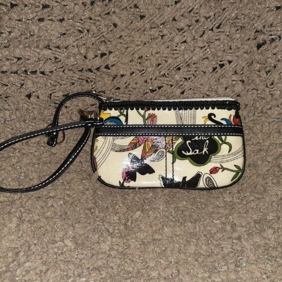 SAKROOTS-Artist Circle-PEACE WRISTLET-BLACK PEONY WALLET-TRAVEL ORGANIZER LOT - Picture 8 of 9